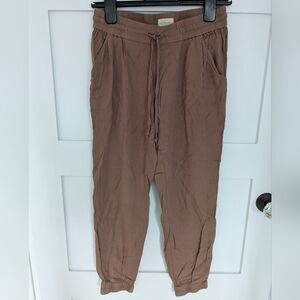 Aritxia Relaxed Taupe Drawstring Jogger Pants
